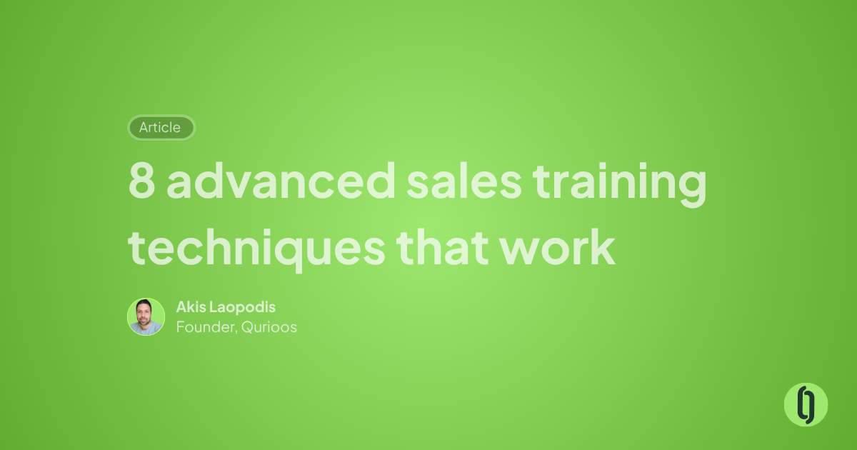 8 advanced sales training techniques that work