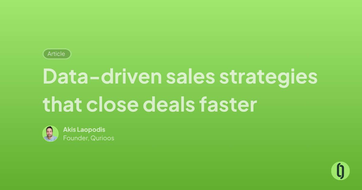 Data-driven sales strategies that close deals faster