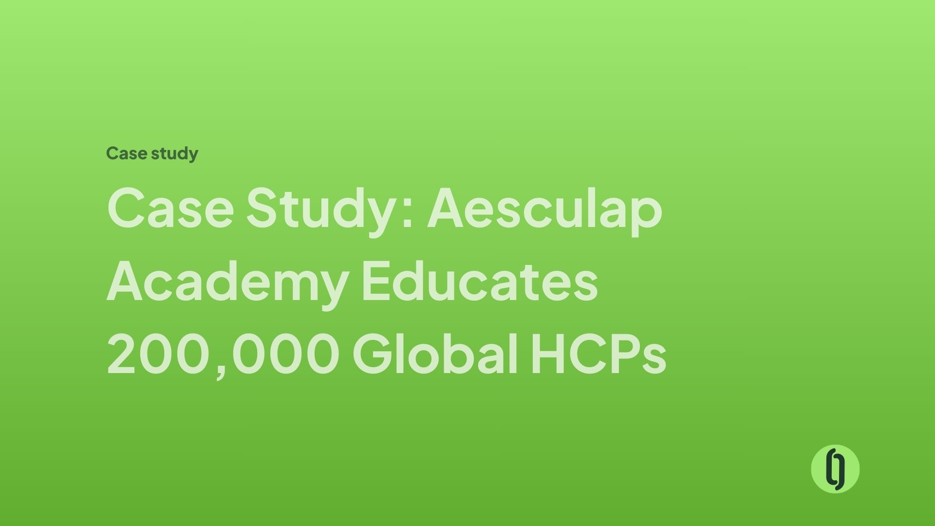 Case Study: Aesculap Academy Educates 200,000 Global HCPs